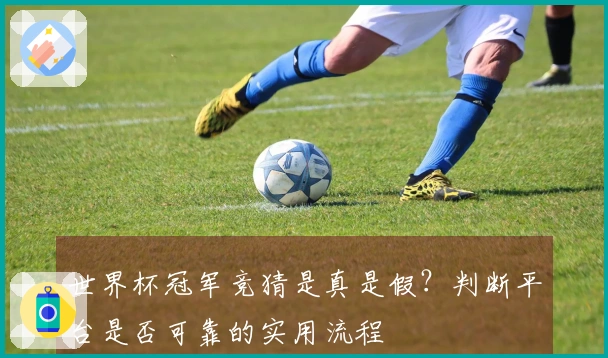 世界杯冠军竞猜是真是假？判断平台是否可靠的实用流程
